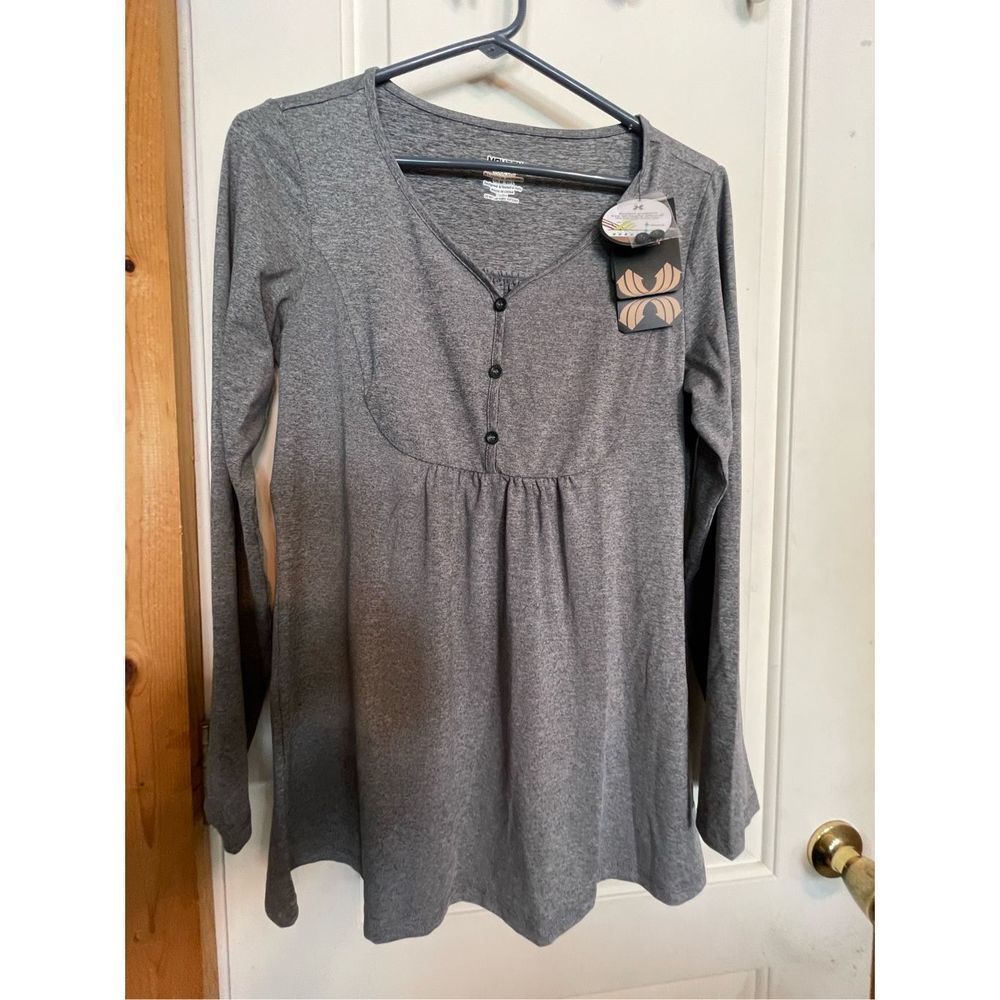 Moheen women’s cool Dri long sleeve UPF50+ UV-Block gray top size M new with tag